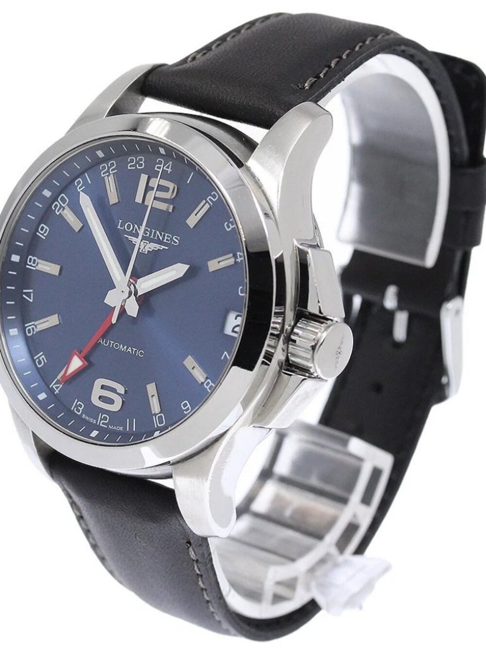 LONGINES Conquest L3.687.4 GMT date blue Dial Automatic Men's Watch_957020